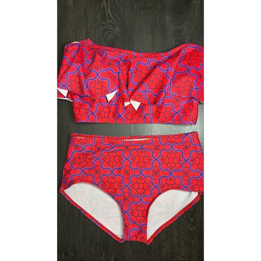 Ruffle Top Bikini